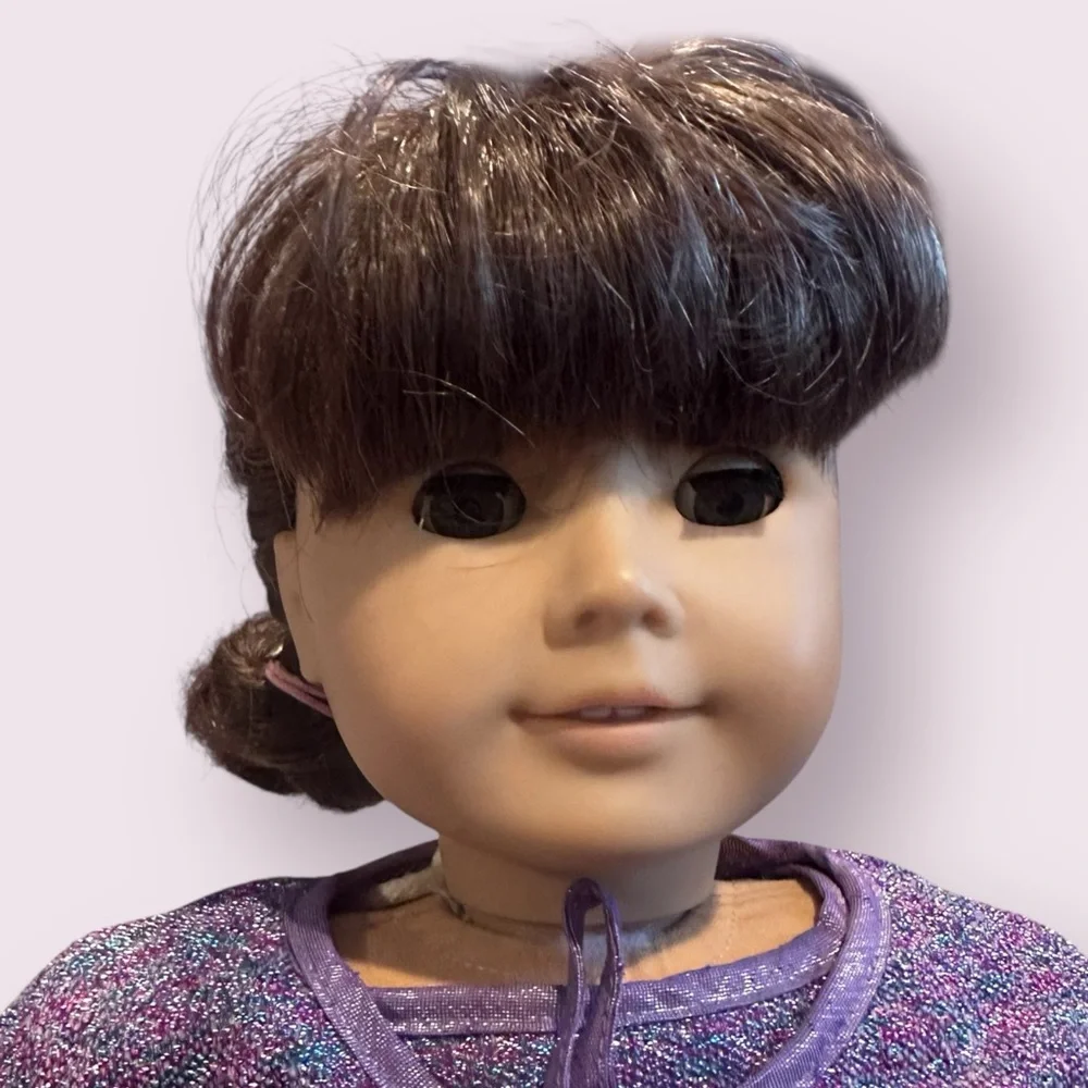 Pleasant Company American Girl Doll With Purple Sparkle Outfit And Jacket